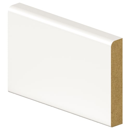 Wickes Pencil Round White Fully Finished Skirting - 14.5 x 94 x 2400mm - Pack of 4