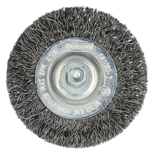 Crimped wire wheel top