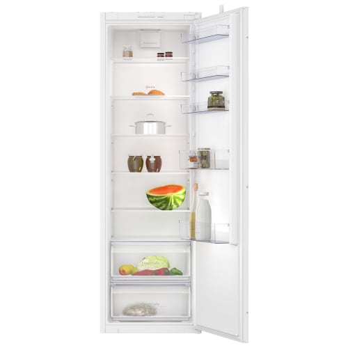 Tower fridge integrated top