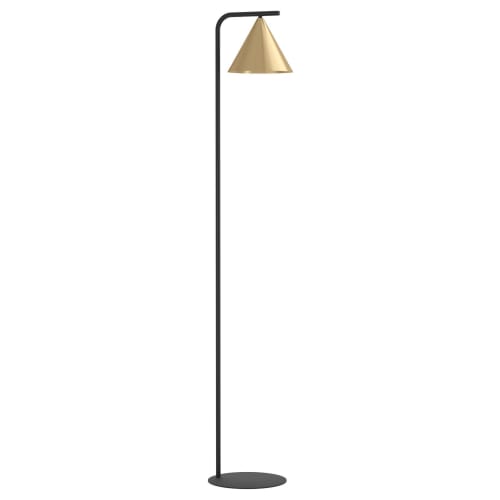 Eglo Narices Floor Lamp Black Gold Wickes