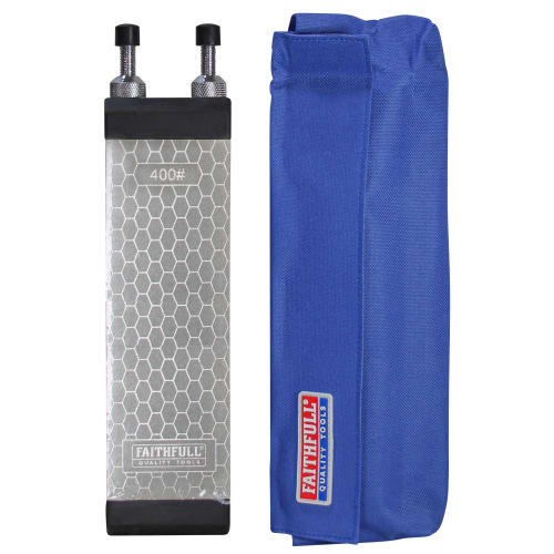 Faithfull Double Sided Diamond Sharpening Block Kit 200 x 70mm