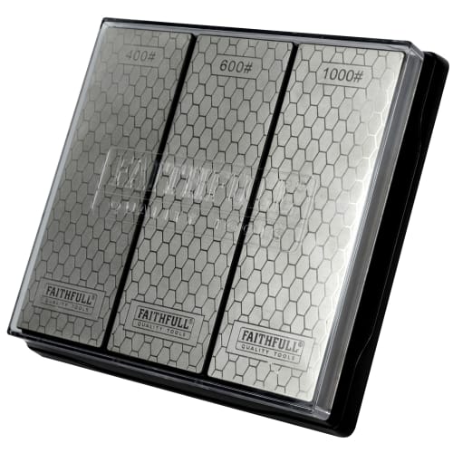 Faithfull Diamond Stone Whetstone Sharpening Kit