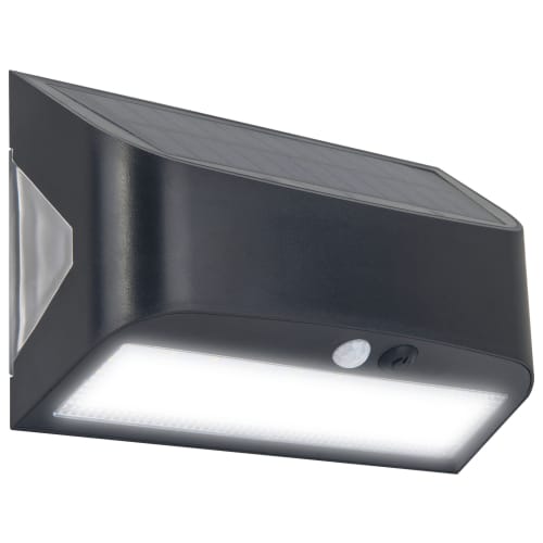 Luceco IP54 Prysm Solar Wall Light with USB PIR Sensor Wickes