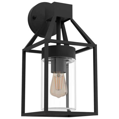Eglo IP44 Trecate Modern Exterior Wall Lantern Black Wickes