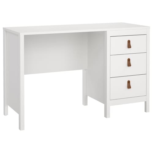 Simple white writing desk cheap