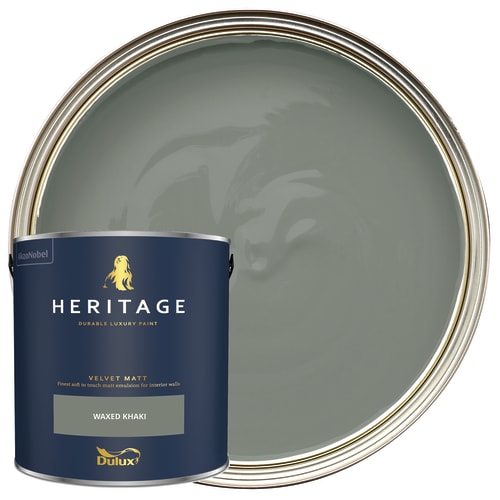 Dulux Heritage Velvet Matt Paint - 2.5ltr - Waxed Khaki