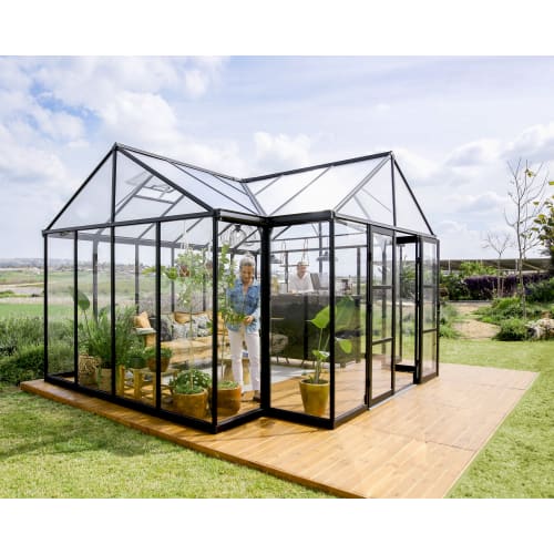 Palram Canopia Triomphe Black Garden Chalet - 13 x15ft | Wickes.co.uk