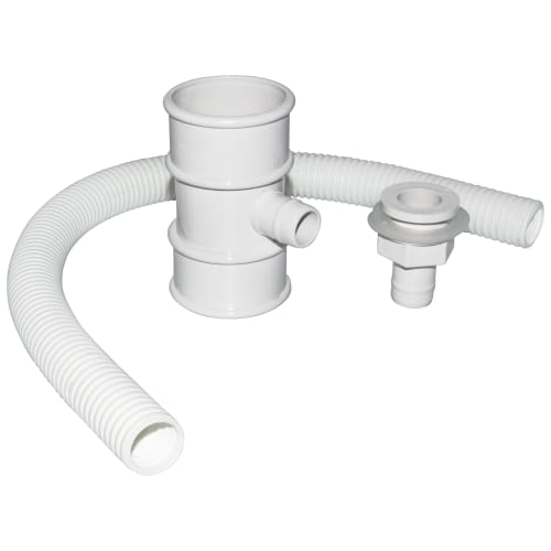WATER BUTT DIVERTER FOR 50MM ROUND DOWNPIPE WHITE- FLOPLAST - Foto 9