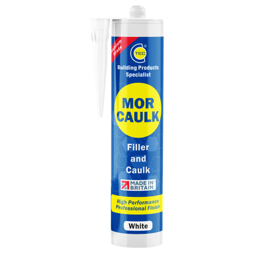 Mor-Flexx Textured Caulk - White 10.5 Oz - Flexible Mortar & Stucco Repair