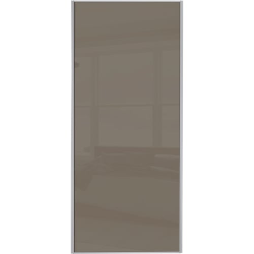 Spacepro Sliding Wardrobe Door Silver Framed Single Panel