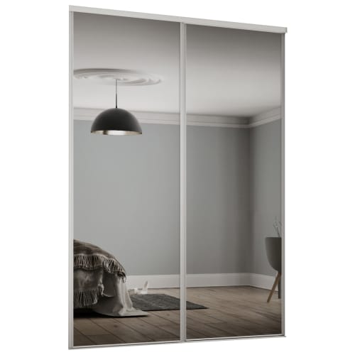 White glass on sale sliding wardrobe doors