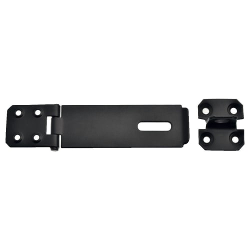 Smith & Locke Hasp & Staple Black Powder-Coated 115mm - Screwfix