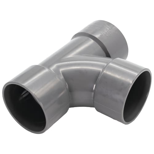 FloPlast WS22G Solvent Weld Waste 92.5 Deg Tee Grey 32mm