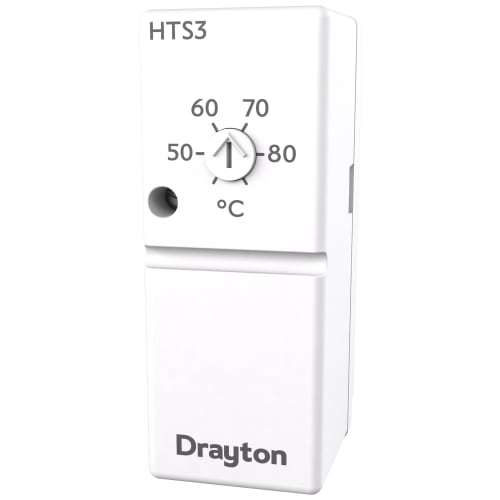Drayton HTS3 White Hot Water Cylinder Thermostat
