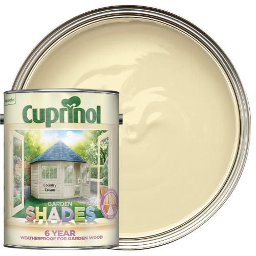 Cuprinol Garden Shades Matt Wood Treatment Country Cream 5L