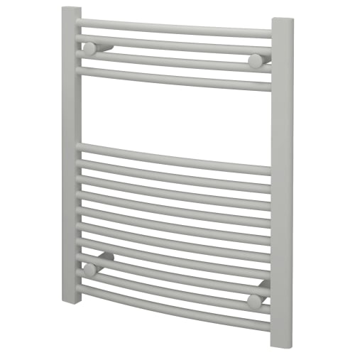 Kudox White Curved Towel Radiator 750 x 600mm Wickes