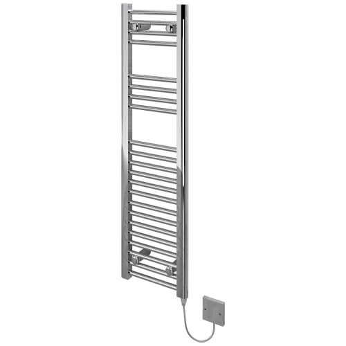 Kudox Flat Electric Towel Radiator Chrome 300 x 1100 mm Wickes