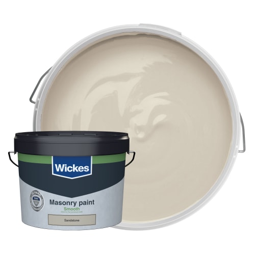 Wickes Smooth Masonry Paint - Sandstone - 10L
