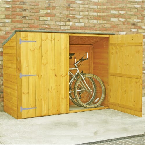 Shire Shiplap Timber Bike Store Shed 6 x 2ft Wickes
