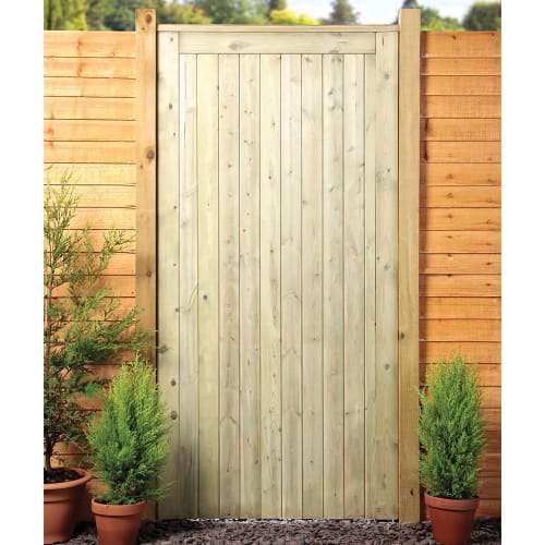 Wickes Framed Ledged Braced Flat Top Timber Gate 915 x 1829mm