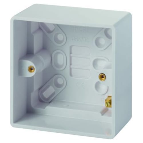 Single Gang Metal Surface Box| Pattress Boxes & Back Boxes | CMW