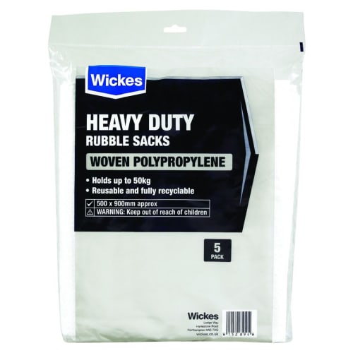 Wickes Heavy Duty Woven Bags Pack of 5 Wickes