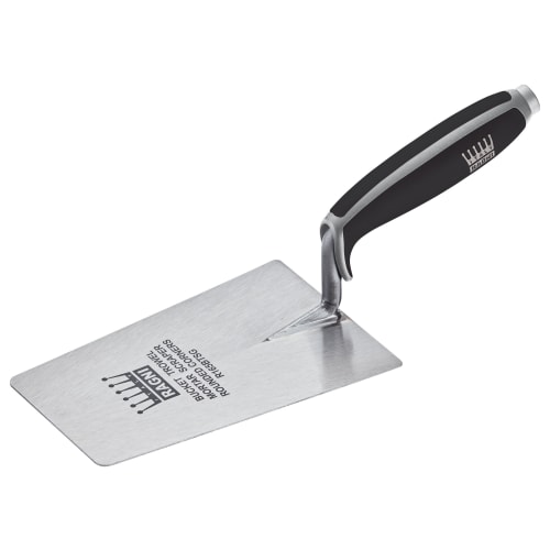 ROUGHNECK CRV Steel Bucket Trowel – 7-Inch (180mm), Drop Forged, Soft Grip Handle With Finger Guard