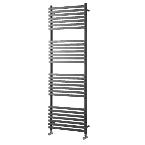 Towelrads Invent Square Anthracite Heated Towel Rail Radiator