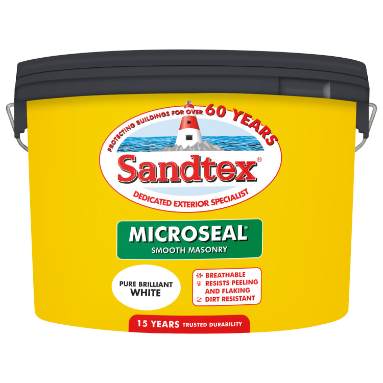 Sandtex 10 litre white masonry paint