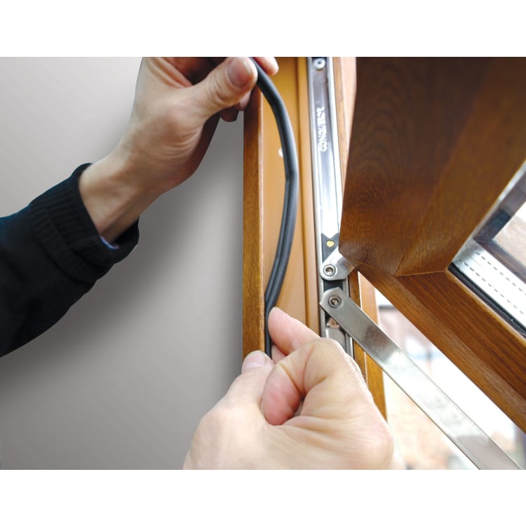 6 Meters, Black Stormguard Replacement Rubber UPVC Window Door Gasket Seal Draught proofing excluder