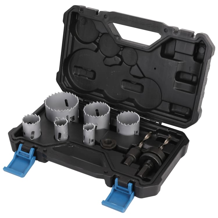 Details about   Bi‑Metal Hole Saw Set 3/4" 2-1/2" Hole Saw Drill Bit Electricians Plumbers Kit 