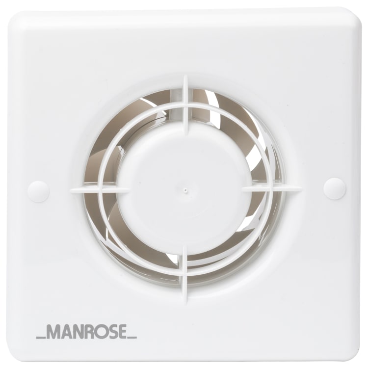 Manrose Bathroom Fan With Timer White 100mm Wickes Co Uk - Cleaning A Manrose Bathroom Extractor Fan
