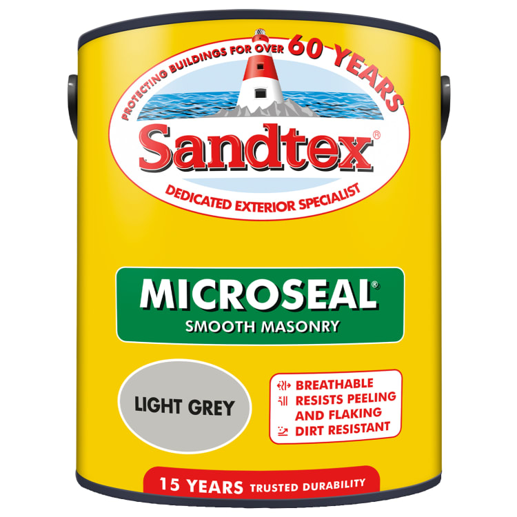 Sandtex 5 Litre Light Grey Ultra Smooth Masonry Paint