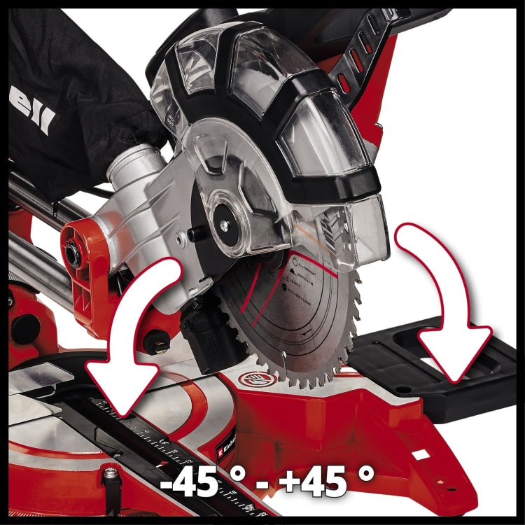 Einhell TC-SM 2131 240 V Double Bevel Crosscut Mitre Saw with Laser Red 
