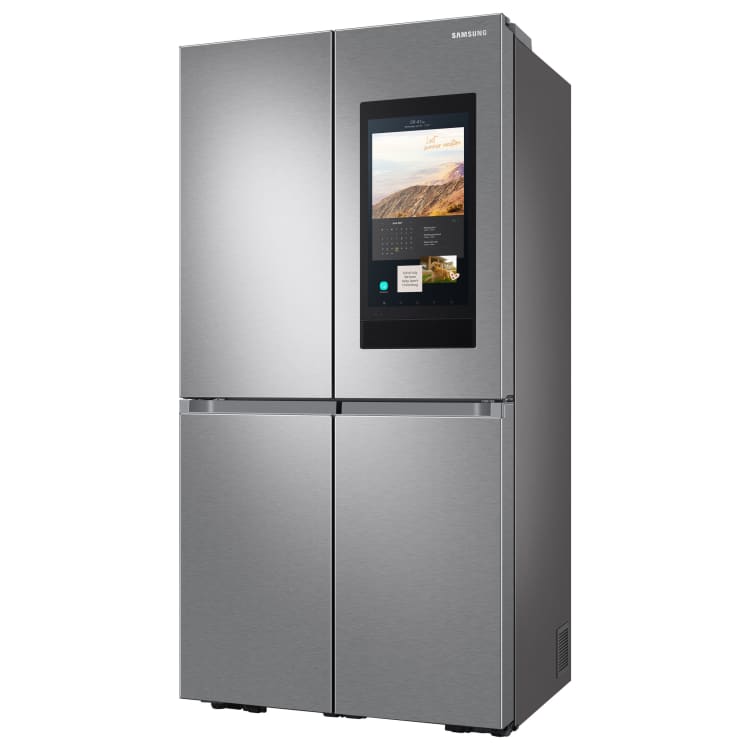 Samsung Rf65a977fsr Eu Beverage Showcase Family Hub Multi Door Fridge Freezer Real Steel Wickes Co Uk