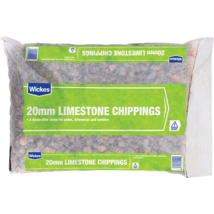 Wickes 20mm limestone chippings clearance