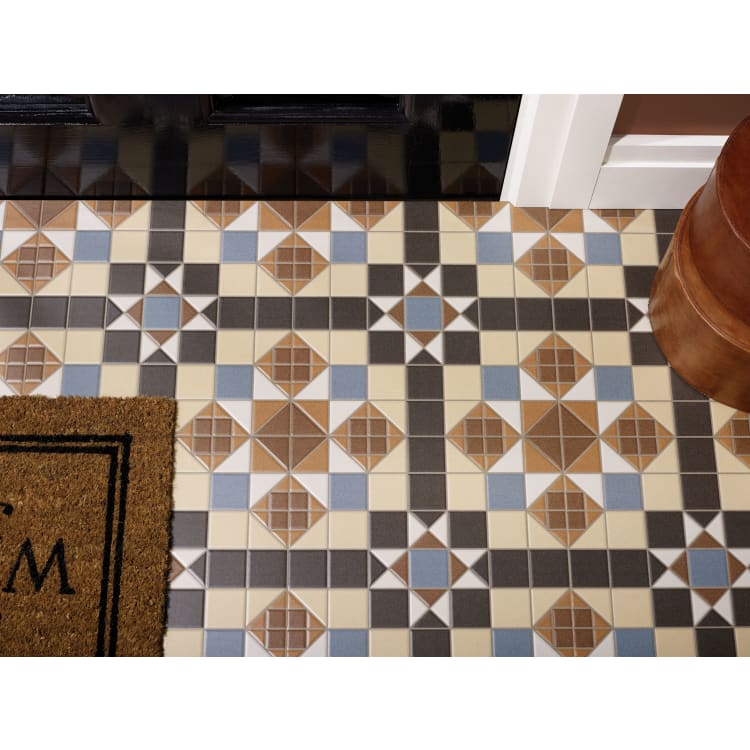 Wickes Dorset Marron Patterned Ceramic, Orange Floor Tiles Uk