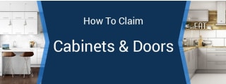 how to claim cabinet and doors