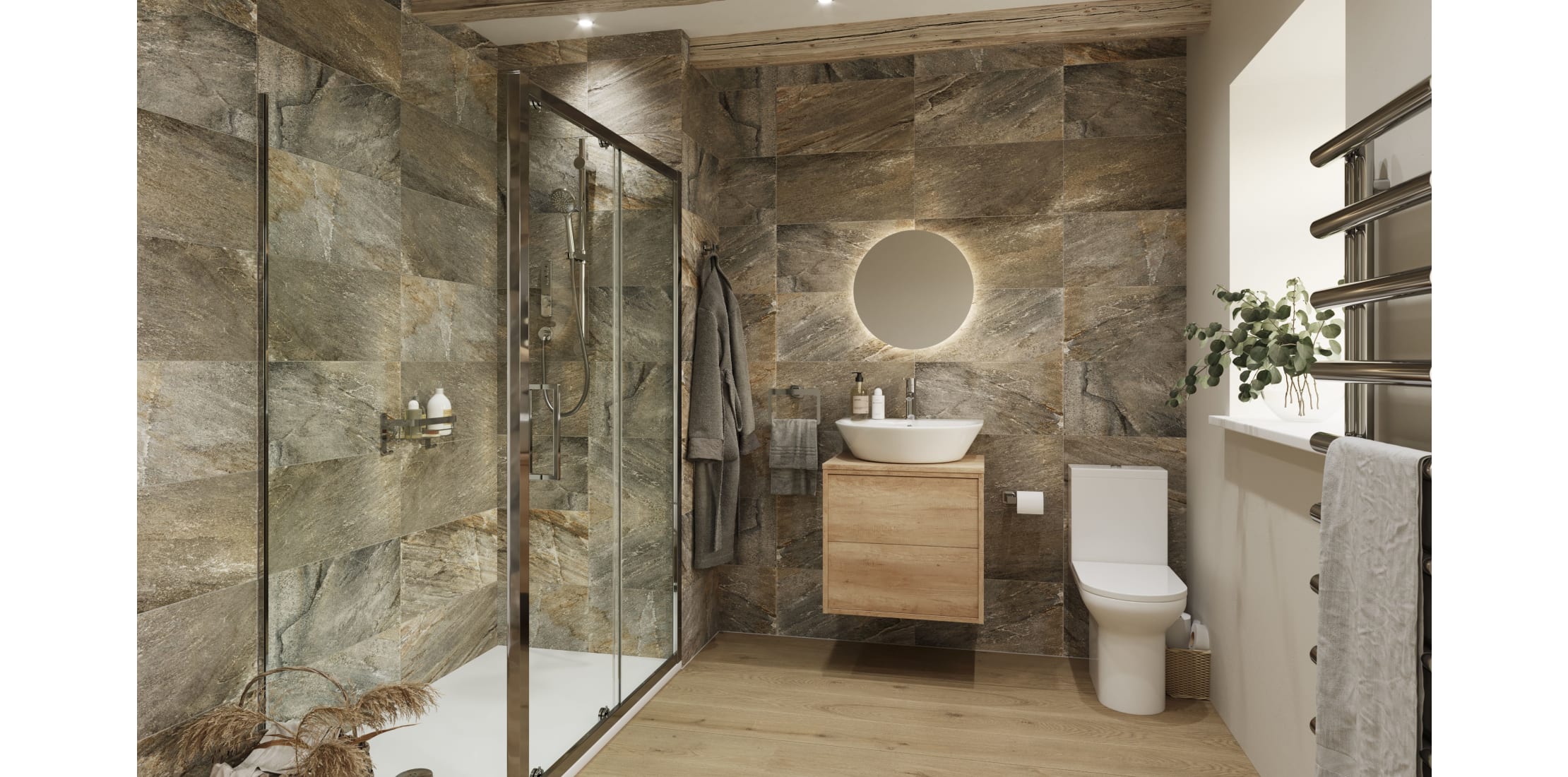 Super Natural Bathroom Suite Wickes