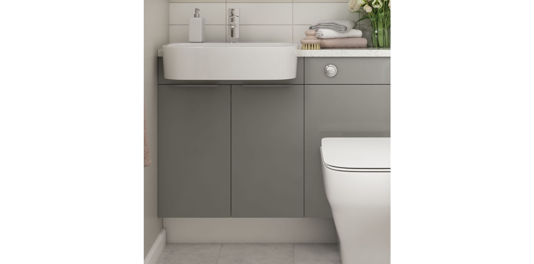 Vienna Grey Bathroom Furniture Wickes