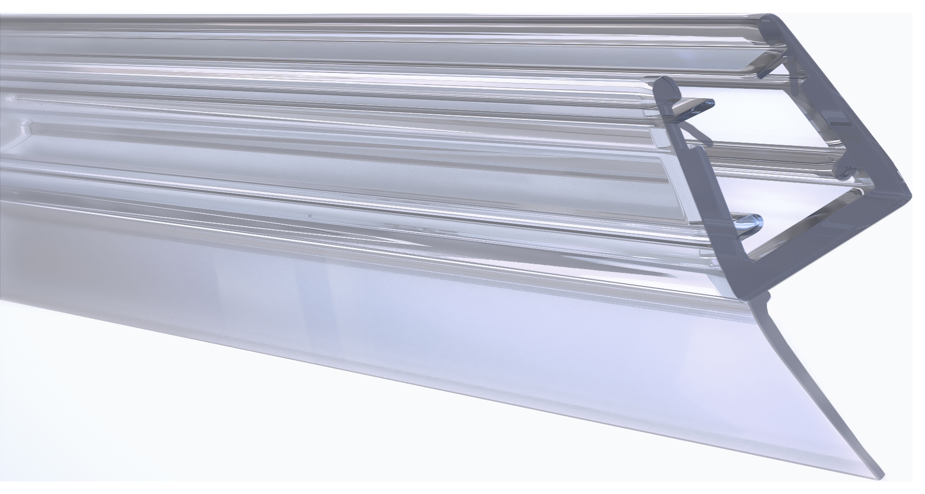 Image of Wickes Shower Screen Side Seal for Pivot Doors - 6 x 2000mm
