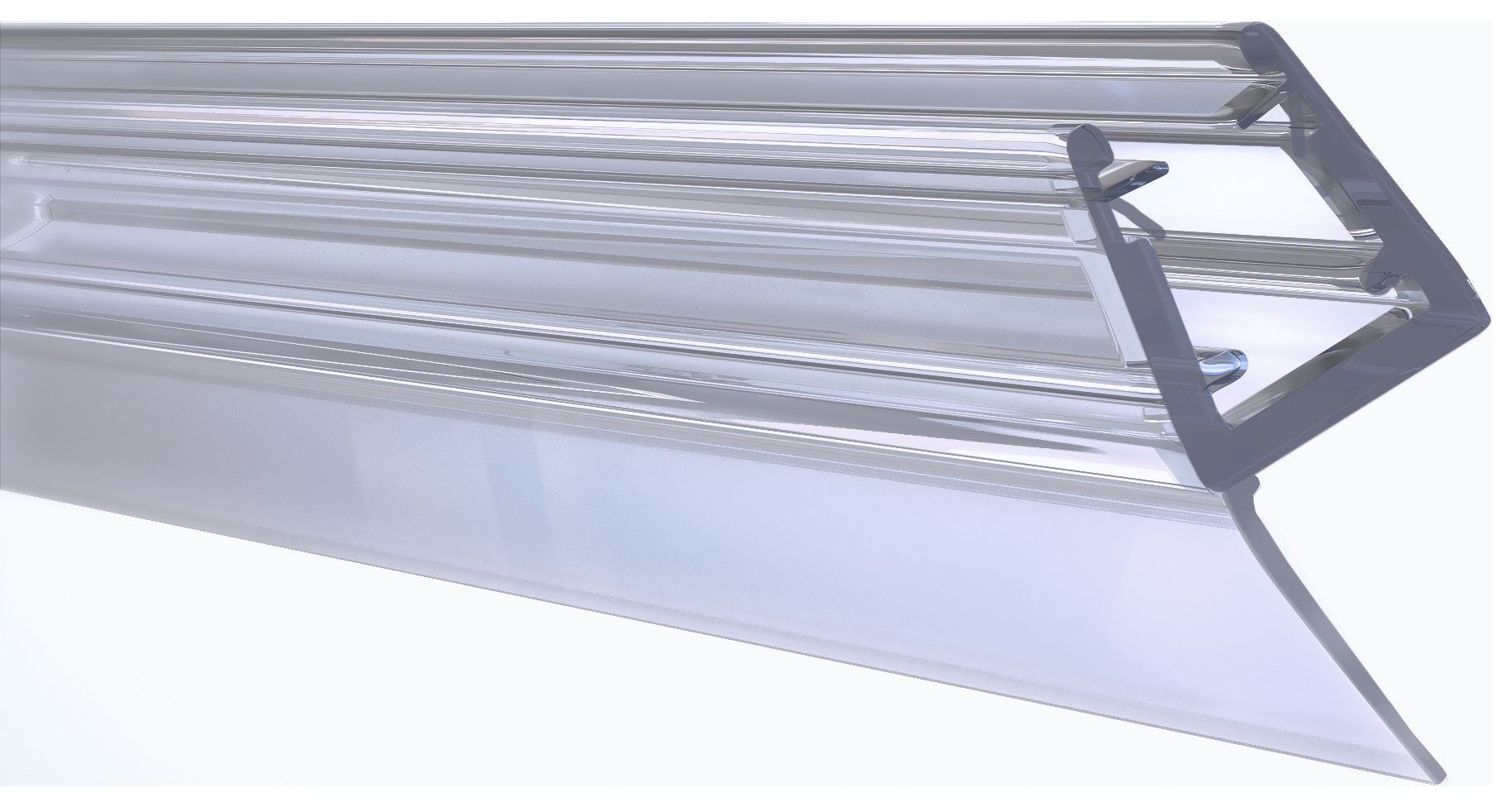 Wickes Shower Screen Side Seal for Pivot Doors - 6mm x 2000mm