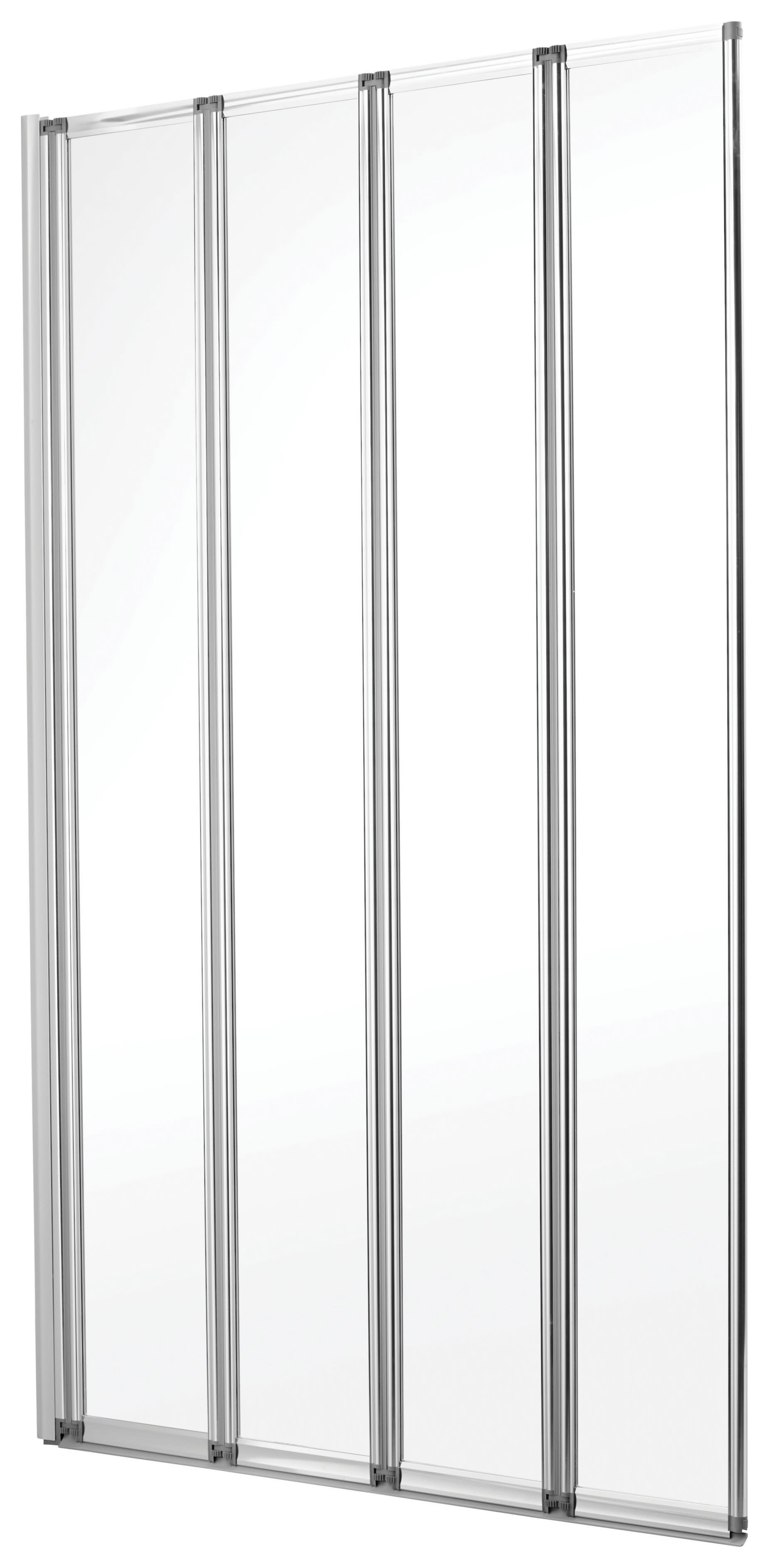 Wickes Silver Effect Frame 4 Fold Bath Screen 1400 x 840mm Wickes.co.uk