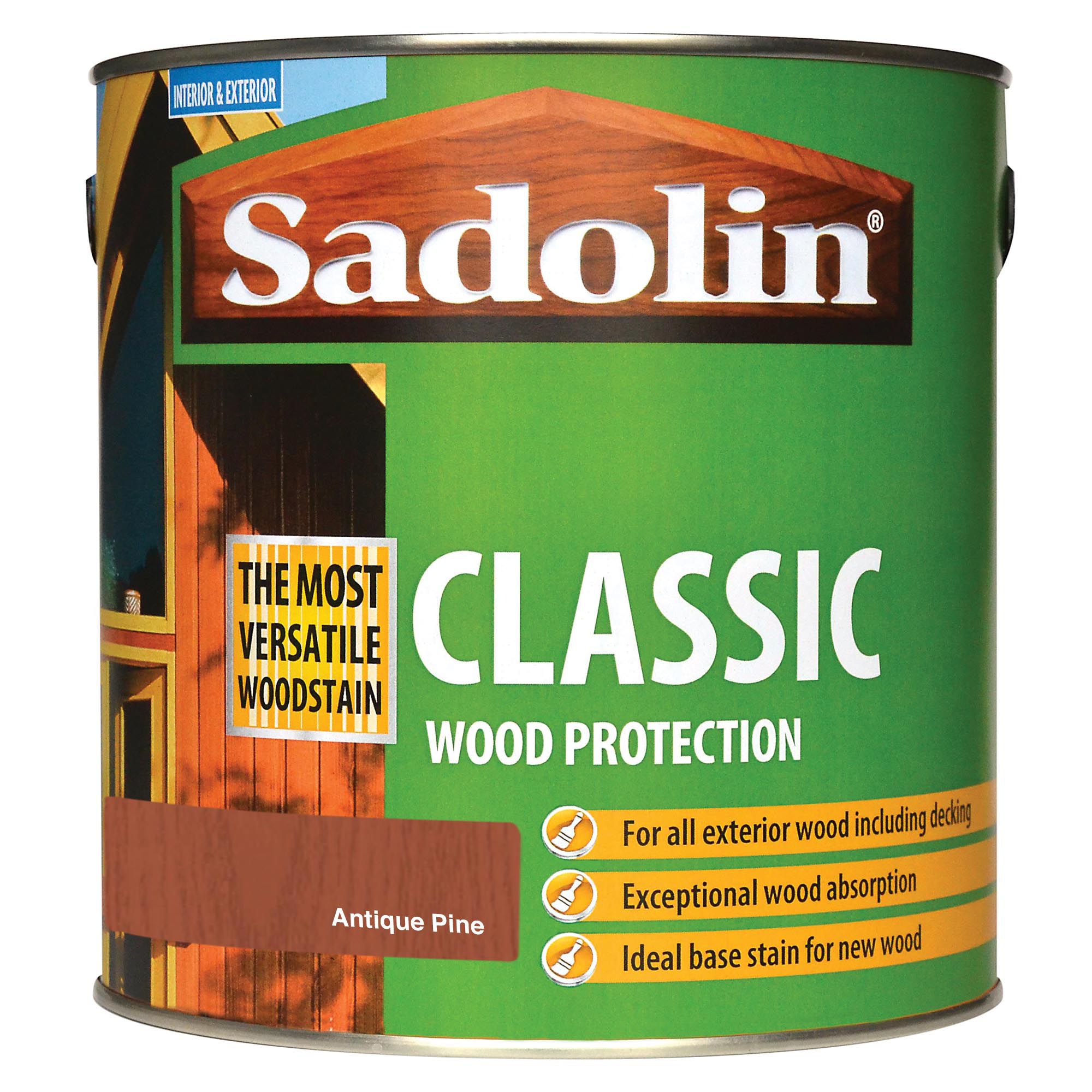 Image of Sadolin Classic Woodstain Antique Pine 2.5L