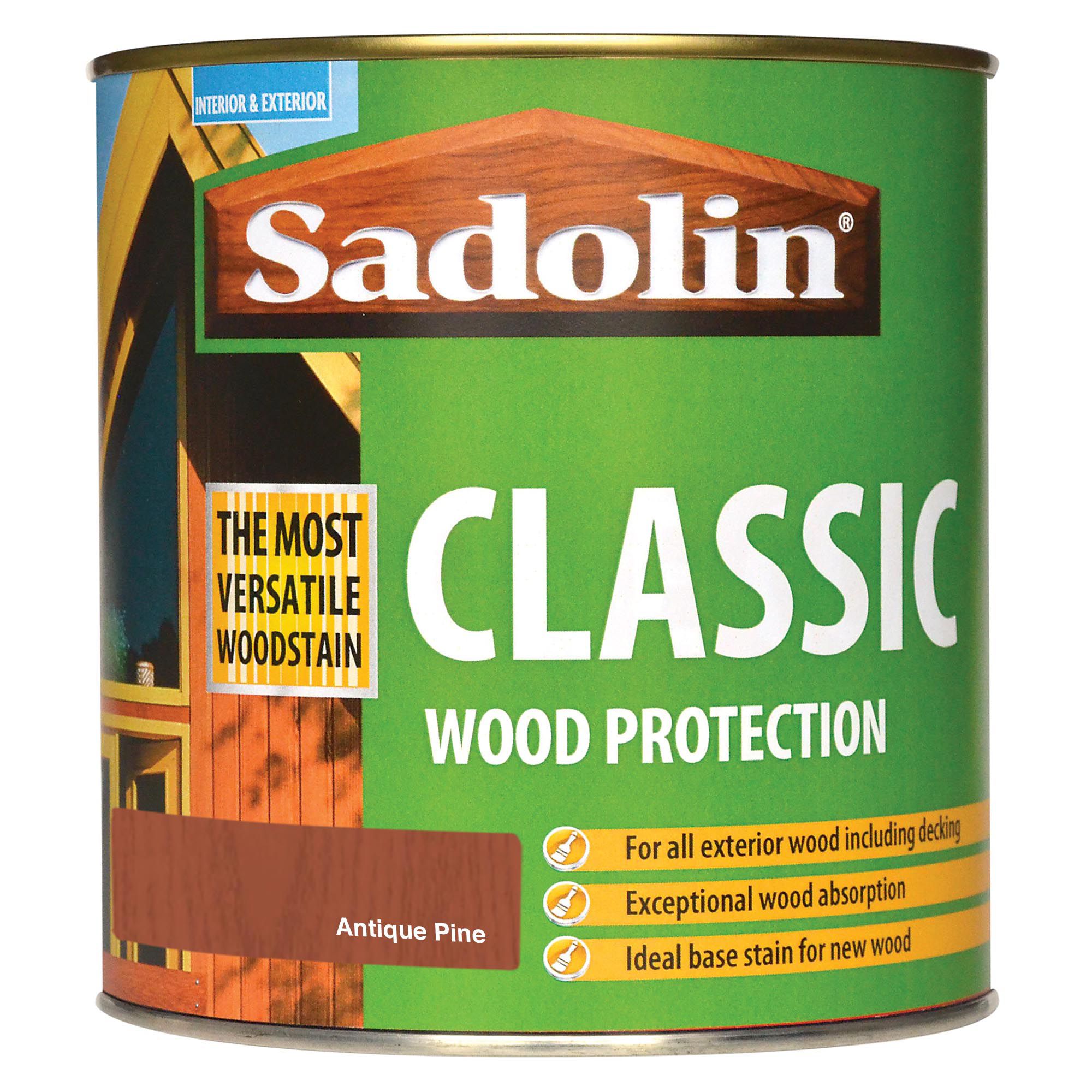 Image of Sadolin Classic Woodstain Antique Pine 1L