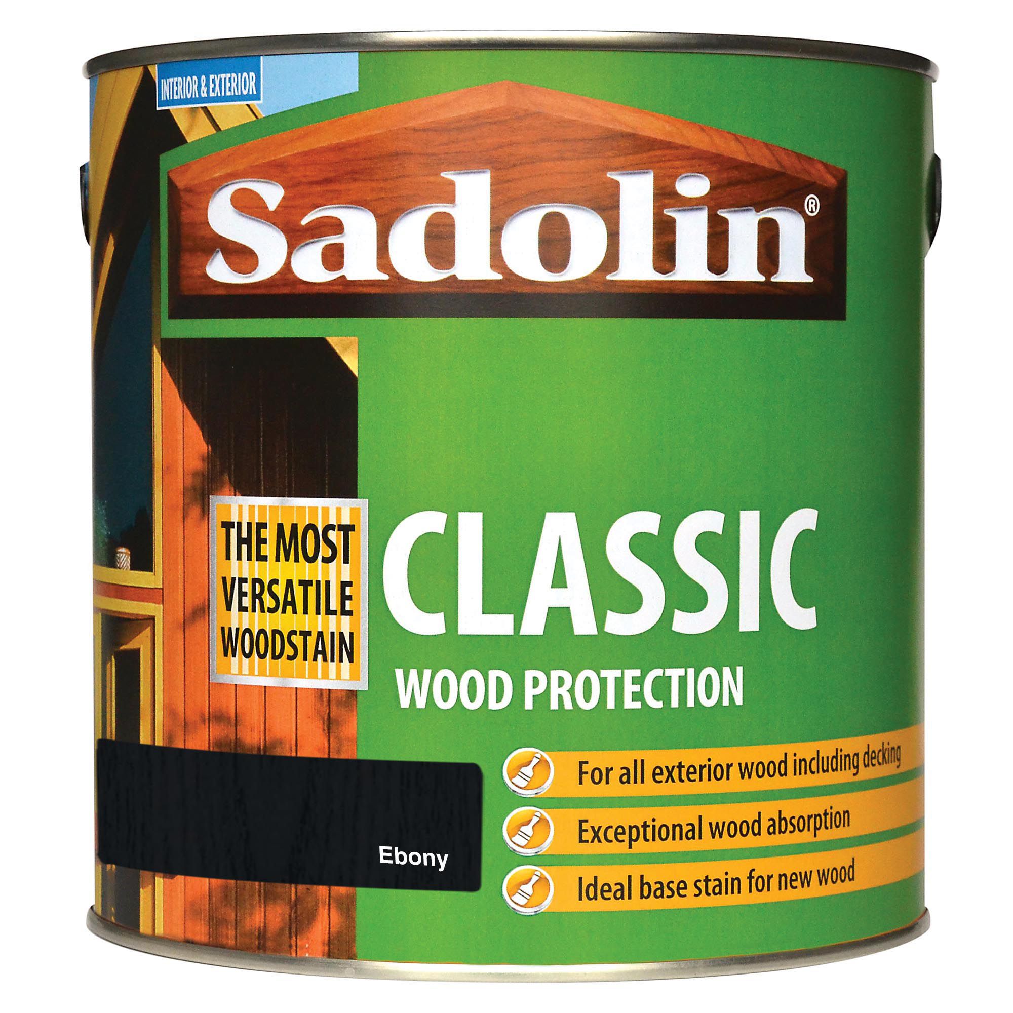 Image of Sadolin Classic Woodstain - Ebony - 2.5L