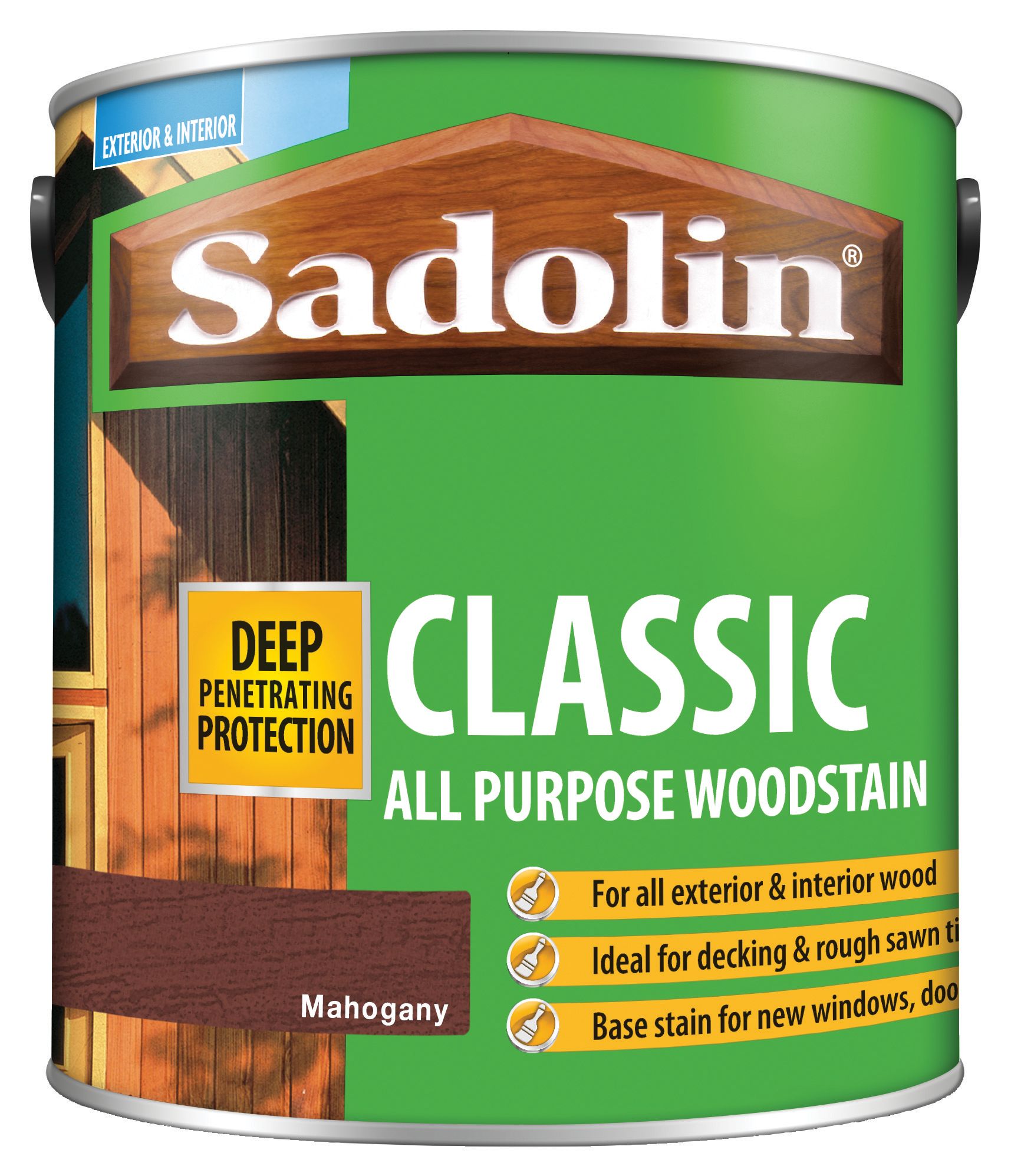 Image of Sadolin Classic Woodstain Mahogany 2.5L