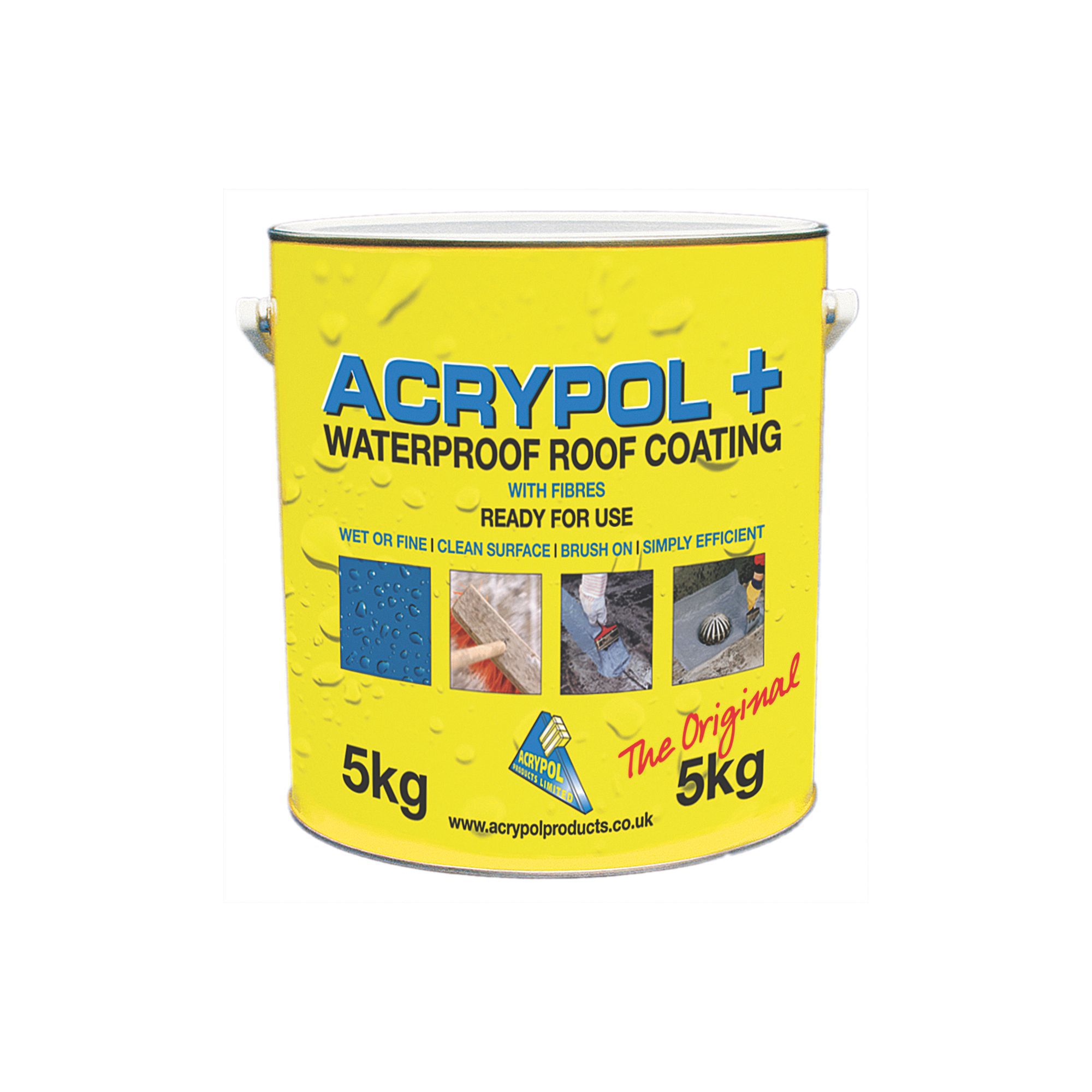 Image of Acrypol+ Grey Waterproof Roof Coating - 5kg