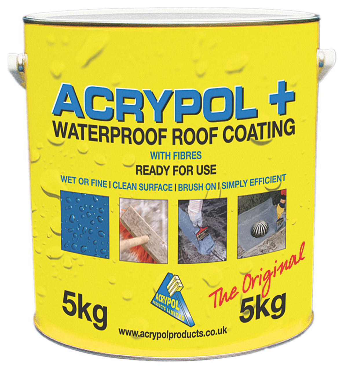 Acrypol+ Grey Waterproof Roof Coating - 5kg