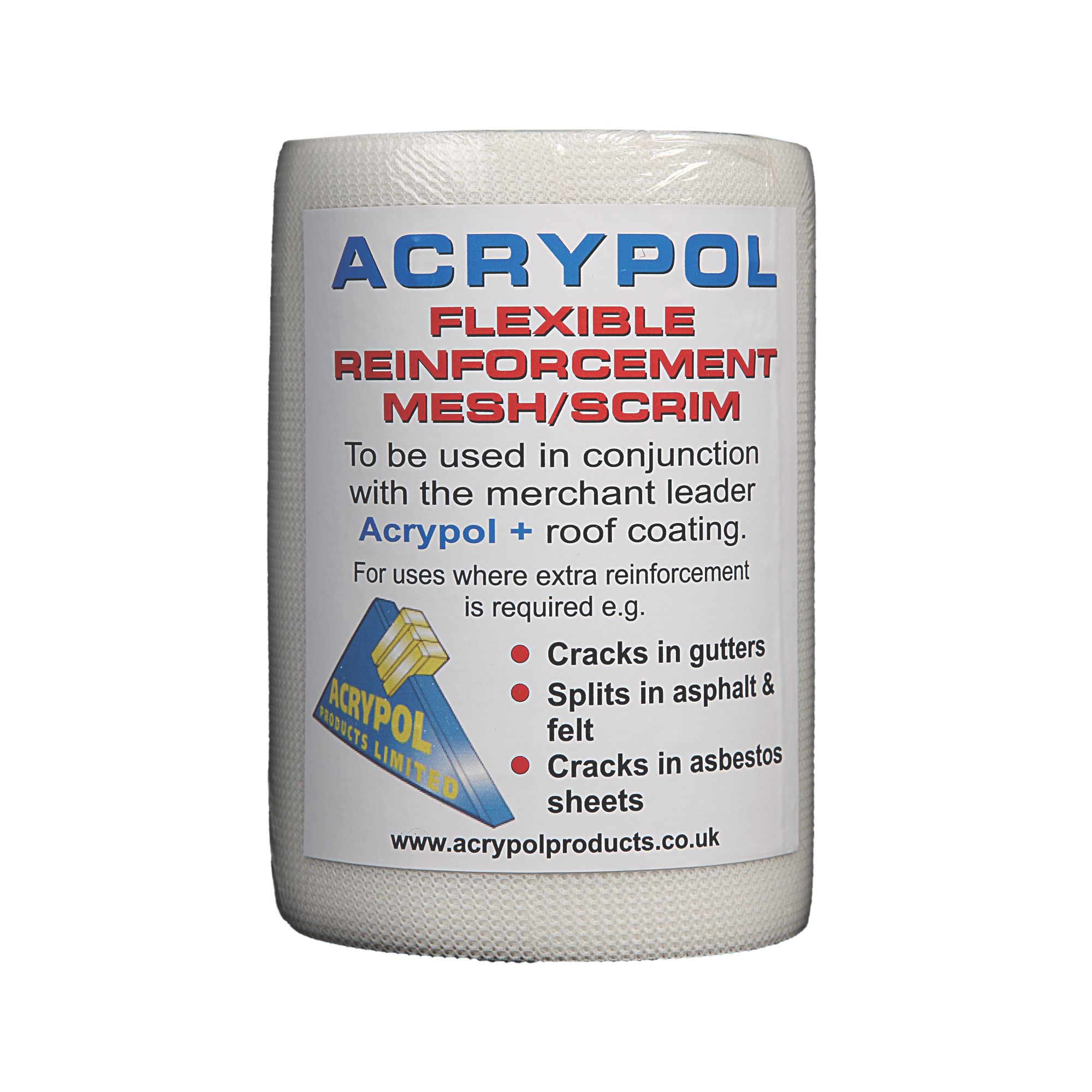 Image of Acrypol Flexible Reinforcement Scrim Tape - 150mm x 20m